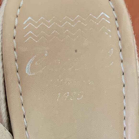 Castell Menorca Leopard Print Slingback Peep Toe Wedge Size 6.5 - Picture 3 of 7